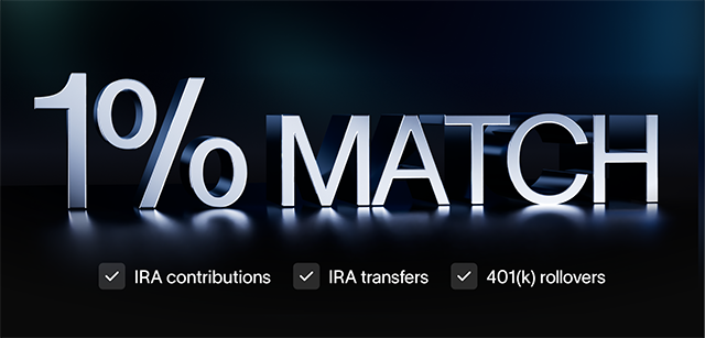 Limited time: Earn 1% on annual contributions