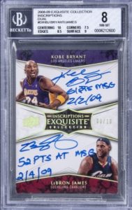 2008-09 Kobe Bryant/LeBron James Upper Deck Exquisite Collection Inscriptions #DINBJ