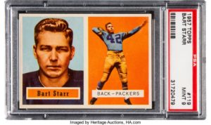 1957 Topps Bart Starr Rookie Card #119