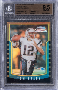 2000 Bowman Chrome Tom Brady Rookie Card #236