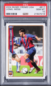 ‍2004-05 Mundi Cromo Liga Lionel Messi Rookie Card #617