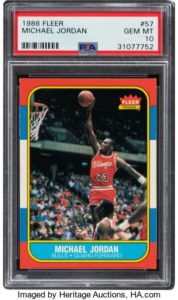 1986 Michael Jordan Fleer RC #57‍